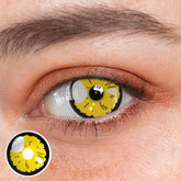 Lentes de contacto de color amarillo para cosplay Lobelia Verónica